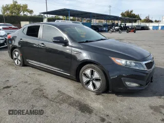 2013 Kia Optima Hybrid LX with VIN KNAGM4AD8D5040926, listed as a Copart auction lot 81627634 with 190,652 mi miles and Salvage Title. Bid and sale history available at carsss.com. Image 4.