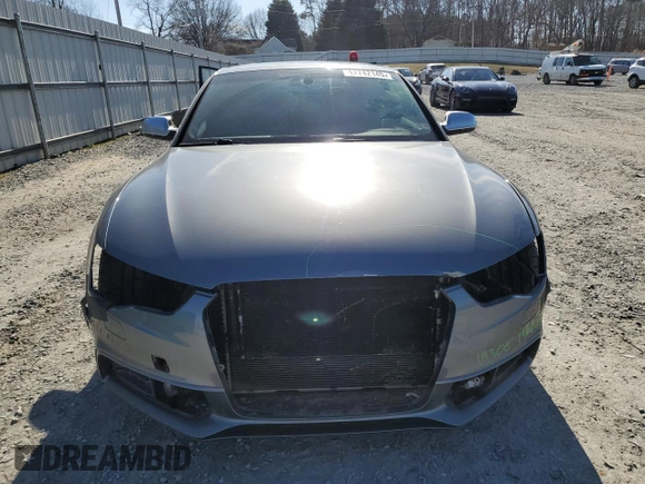 2014 Audi S5 Premium Plus with VIN WAUCGAFRXEA010408, listed as a Copart auction lot 42742145 with 128,354 mi miles and Salvage Title. Bid and sale history available at carsss.com. Image 5.