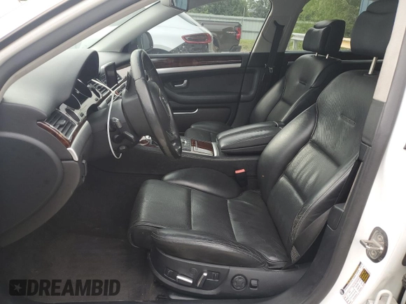 2008 Audi A8 4.2L z VIN WAUMV94E88N010171, wystawiony jako Copart lot #60557965 z przebiegiem Nie podano mil oraz Czysty tytuł • Clean title. Historia ofert i sprzedaży dostępna na DreamBid. Obrazek 7.