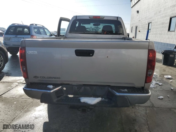 2006 Chevrolet Colorado Work Truck with VIN 1GCDT198368281437, listed as a Copart auction lot 45989235 with 185,247 mi miles and Salvage Title. Bid and sale history available at carsss.com. Image 6.