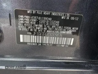 2013 Subaru Impreza Sedan WRX WRX with VIN JF1GV7F6XDG009876, listed as a Copart auction lot 79346594 with 118,988 mi miles and Clean Title. Bid and sale history available at carsss.com. Image 10.