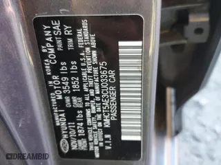 2012 Hyundai Accent GS with VIN KMHCT5AE3CU033675, listed as a Copart auction lot 48569705 with NaN miles and Salvage Title. Bid and sale history available at carsss.com. Image 15.