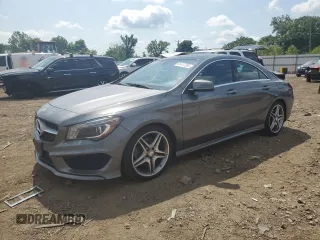 2014 Mercedes-Benz CLA 250 with VIN WDDSJ4EB8EN102296, listed as a Copart auction lot 61417295 with 131,958 mi miles and Salvage title. Bid and sale history available at DreamBid. Image 1.