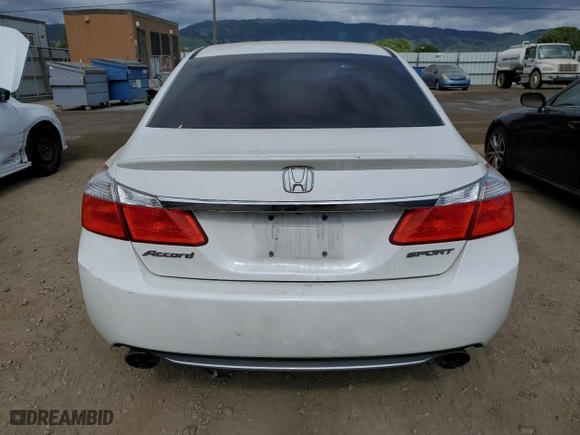 2015 Honda Accord Sedan Sport with VIN 1HGCR2F53FA264898, listed as a Copart auction lot 53395765 with 161,578 mi miles and Salvage Title. Bid and sale history available at carsss.com. Image 6.