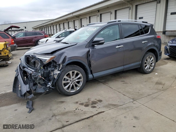 2018 Toyota RAV4 Limited with VIN 2T3DFREV5JW753738, listed as a Copart auction lot 44341225 with 68,220 mi miles and Salvage Title. Bid and sale history available at carsss.com. Image 1.