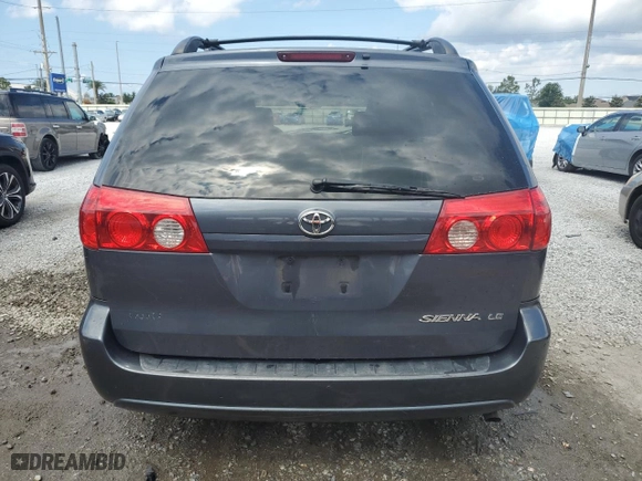 2008 Toyota Sienna CE with VIN 5TDZK23C58S120677, listed as a Copart auction lot 52932815 with 202,453 mi miles and Salvage Title. Bid and sale history available at carsss.com. Image 6.