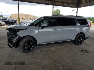 2024 Kia Carnival SX Prestige with VIN KNDNE5H32R6362683, listed as a Copart auction lot 73296184 with 18,395 mi miles and Salvage Title. Bid and sale history available at carsss.com. Image 1.