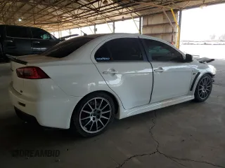 2010 Mitsubishi Lancer Evolution SE with VIN JA32W6FV8AU034077, listed as a Copart auction lot 64098154 with 120,041 mi miles and Salvage Title. Bid and sale history available at carsss.com. Image 3.