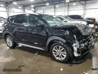 2017 Hyundai Tucson SE with VIN KM8J3CA42HU265811, listed as a Copart auction lot 45512725 with 77,467 mi miles and Salvage Title. Bid and sale history available at carsss.com. Image 4.