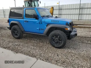 2021 Jeep Wrangler Sport S with VIN 1C4GJXAG2MW819658, listed as a Copart auction lot 43348205 with 27,169 mi miles and Salvage Title. Bid and sale history available at DreamBid. Image 4.