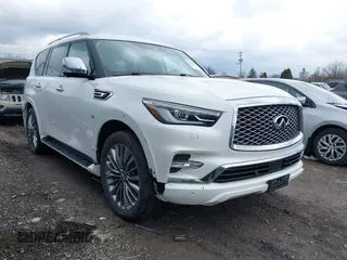 2018 Infiniti QX80 with VIN JN8AZ2NEXJ9193432, listed as a IAAI auction lot 41576189 with 154,929 mi miles and . Bid and sale history available at DreamBid. Image 1.
