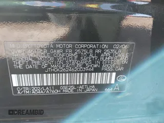 2006 Lexus IS 250 with VIN JTHCK262462003944, listed as a IAAI auction lot 41450633 with 209,286 mi miles and . Bid and sale history available at DreamBid. Image 9.