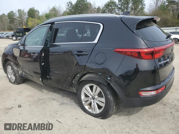 2018 Kia Sportage LX with VIN KNDPM3AC7J7424071, listed as a Copart auction lot 51664645 with 38,269 mi miles and Salvage Title. Bid and sale history available at carsss.com. Image 2.
