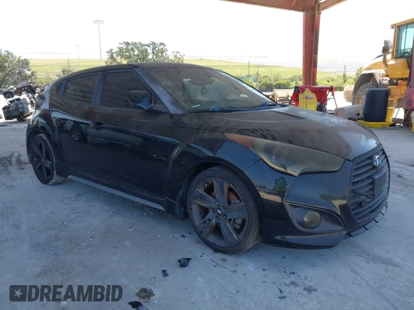 2014 Hyundai Veloster Turbo with VIN KMHTC6AE0EU210837, listed as a IAAI auction lot 42351675 with 91,523 mi miles and . Bid and sale history available at DreamBid. Image 1.