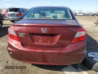 2012 Honda Civic EX-L with VIN 19XFB2F92CE022759, listed as a Copart auction lot 51343545 with 135,540 mi miles and Salvage Title. Bid and sale history available at DreamBid. Image 6.