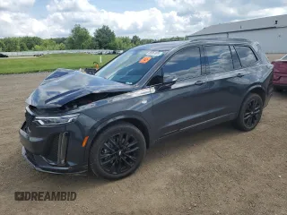 2021 Cadillac XT6 Sport with VIN 1GYKPGRS0MZ187818, listed as a Copart auction lot 66967824 with 66,956 mi miles and Salvage Title. Bid and sale history available at carsss.com. Image 1.