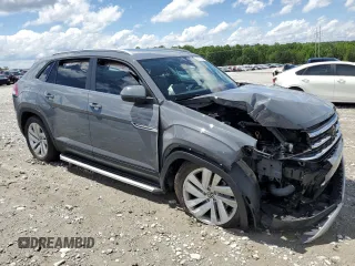 2021 Volkswagen Atlas SE with VIN 1V2JC2CA6MC227031, listed as a Copart auction lot 56779895 with 36,179 mi miles and Salvage title. Bid and sale history available at DreamBid. Image 4.