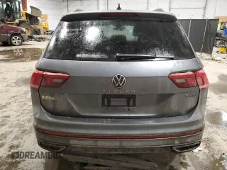 2022 Volkswagen Tiguan SE R-Line Black with VIN 3VV8B7AX3NM095130, listed as a Copart auction lot 88801635 with 49,465 mi miles and Salvage Title. Bid and sale history available at DreamBid. Image 6.