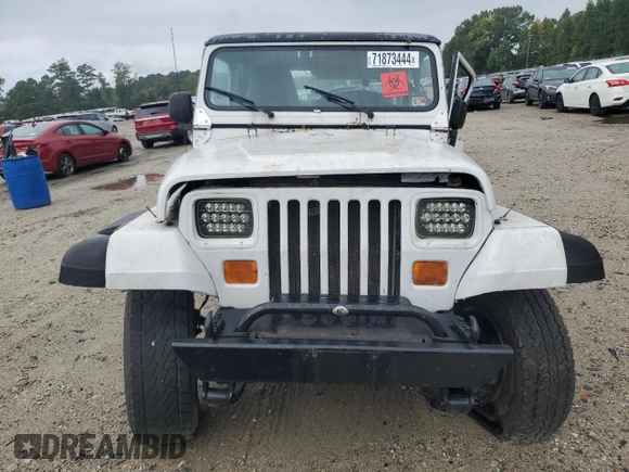1995 Jeep Wrangler S with VIN 1J4FY19P3SP252810, listed as a Copart auction lot 71873444 with 0 mi miles and Salvage Title. Bid and sale history available at carsss.com. Image 5.