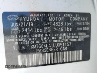 2020 Genesis G70 2.0T z VIN KMTG64LA1LU051157, wystawiony jako Copart lot #89180485 z przebiegiem 29 978 mil mil oraz Szkoda całkowita • Salvage title. Historia ofert i sprzedaży dostępna na DreamBid. Obrazek 12.