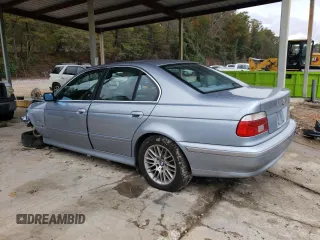 2002 BMW 5 Series 530iA with VIN WBADT63422CH88985, listed as a Copart auction lot 79053174 with 0 mi miles and Salvage Title. Bid and sale history available at carsss.com. Image 2.