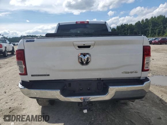 2020 Ram 2500 Big Horn with VIN 3C6UR5DJ3LG156158, listed as a Copart auction lot 63777614 with 129,864 mi miles and Salvage Title. Bid and sale history available at carsss.com. Image 6.
