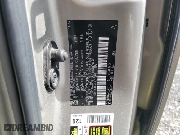 2015 Toyota Sienna XLE with VIN 5TDYK3DC7FS557268, listed as a Copart auction lot 55536475 with 80,791 mi miles and Clean title. Bid and sale history available at DreamBid. Image 13.