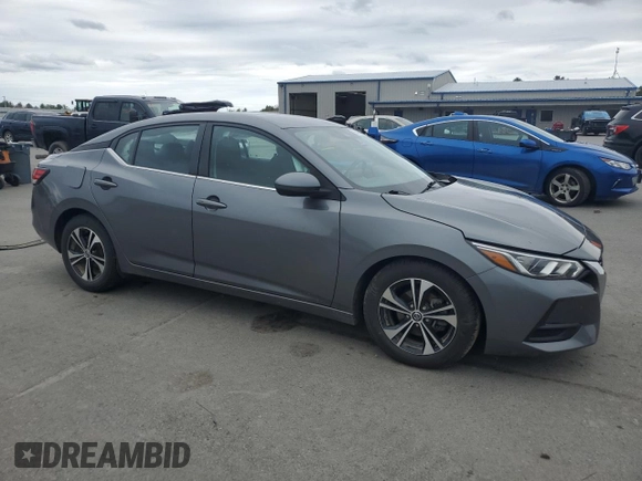 2021 Nissan Sentra SV with VIN 3N1AB8CV2MY297288, listed as a Copart auction lot 55493435 with 65,017 mi miles and Salvage title. Bid and sale history available at DreamBid. Image 4.