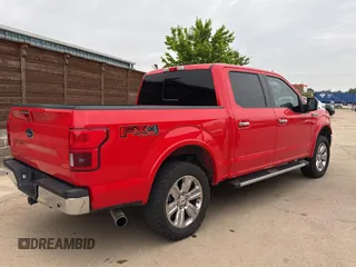 2018 Ford F-150 XL with VIN 1FTEW1E5XJFA41376, listed as a Copart auction lot 54666035 with 153,729 mi miles and Clean Title. Bid and sale history available at carsss.com. Image 4.