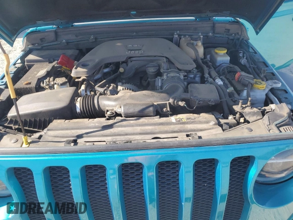 2020 Jeep Wrangler Unlimited Sport S with VIN 1C4HJXDG7LW110125, listed as a Copart auction lot 62470755 with 81,594 mi miles and Salvage title. Bid and sale history available at DreamBid. Image 11.