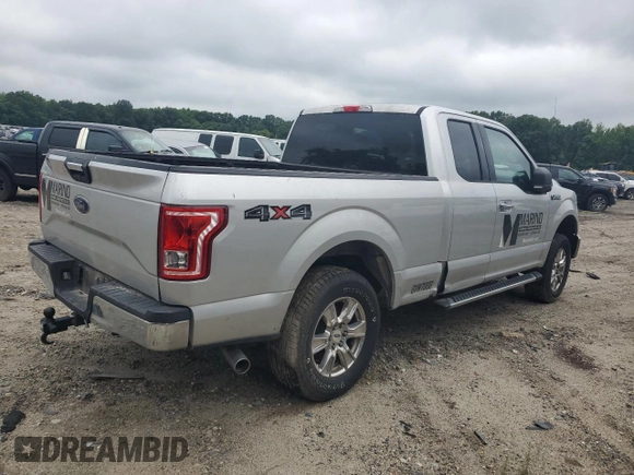 2017 Ford F-150 XL with VIN 1FTFX1EF0HFA55923, listed as a Copart auction lot 59979025 with 128,620 mi miles and Salvage title. Bid and sale history available at DreamBid. Image 3.