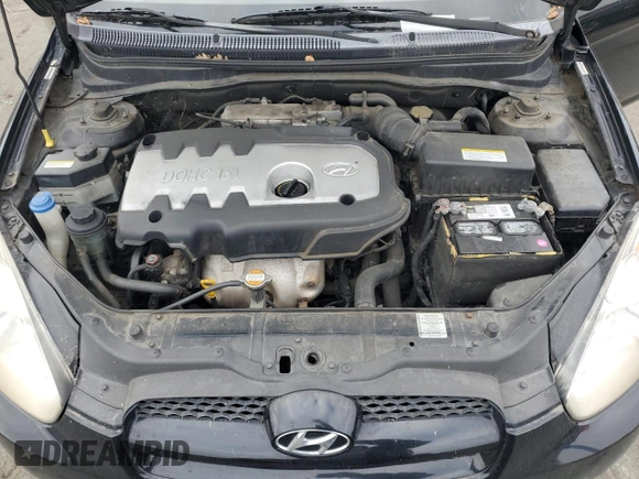 2007 Hyundai Accent GS with VIN KMHCM36C47U039595, listed as a Copart auction lot 43399775 with 107,882 mi miles and Salvage title. Bid and sale history available at DreamBid. Image 11.
