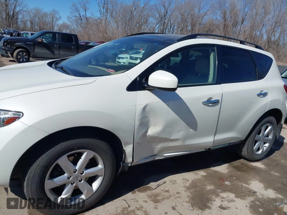 2009 Nissan Murano S with VIN JN8AZ18W59W143212, listed as a IAAI auction lot 41685041 with 163,207 mi miles and . Bid and sale history available at DreamBid. Image 6.