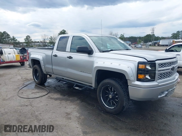 2014 Chevrolet Silverado 1500 Work Truck with VIN 1GCVKPEHXEZ210955, listed as a IAAI auction lot 41843645 with 267,582 mi miles and . Bid and sale history available at DreamBid. Image 1.