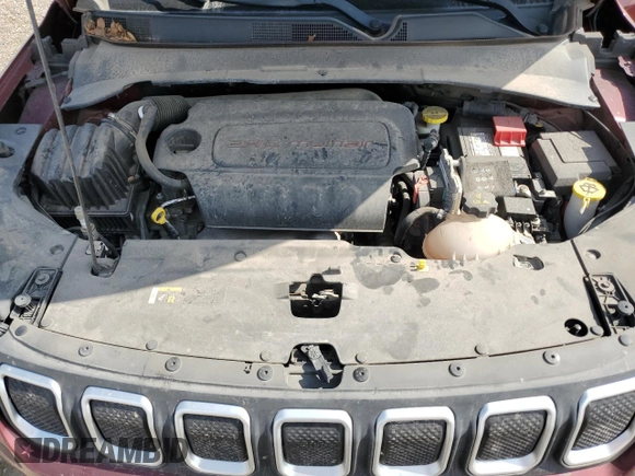 2022 Jeep Compass Latitude with VIN 3C4NJCBB5NT137027, listed as a Copart auction lot 52569835 with 55,619 mi miles and Salvage title. Bid and sale history available at DreamBid. Image 12.