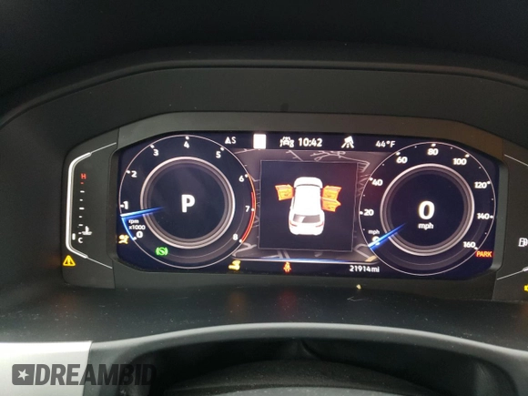 2023 Volkswagen Atlas SEL with VIN 1V2BE2CA0PC204119, listed as a Copart auction lot 81601434 with 21,914 mi miles and Salvage title. Bid and sale history available at DreamBid. Image 9.