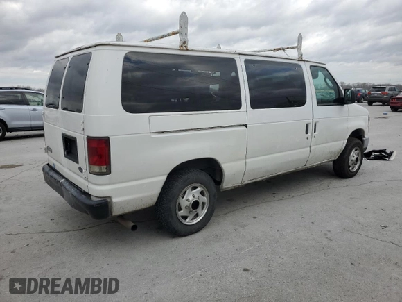 2008 Ford Econoline Passenger XL with VIN 1FMNE11W48DA43630, listed as a Copart auction lot 49705745 with 151,622 mi miles and Salvage Title. Bid and sale history available at DreamBid. Image 3.