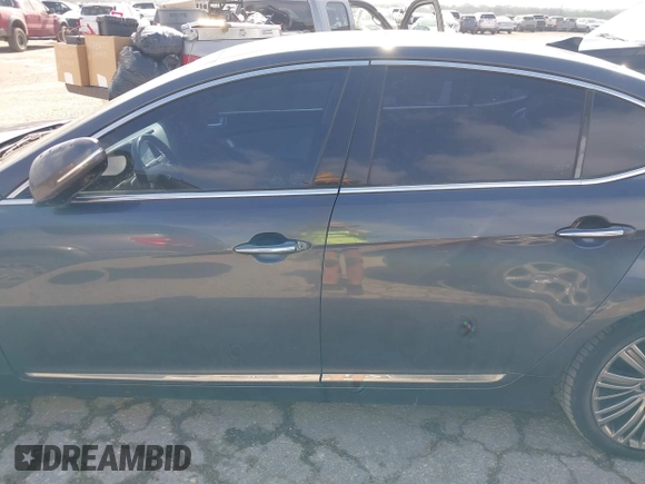 2015 Kia Cadenza Premium with VIN KNALN4D76F5195656, listed as a IAAI auction lot 41803974 with 107,734 mi miles. Bid and sale history available at carsss.com. Image 14.