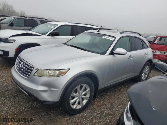2006 Infiniti FX35 with VIN JNRAS08W86X202415, listed as a Copart auction lot 83465124 with 245,238 mi miles and Clean Title. Bid and sale history available at carsss.com. Image 1.