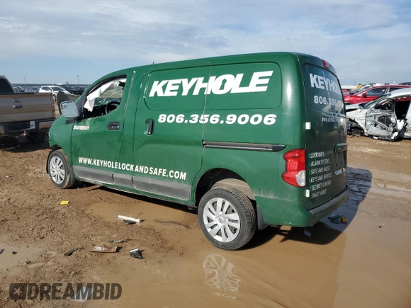 2021 Nissan NV200 S with VIN 3N6CM0KNXMK696890, listed as a Copart auction lot 56090535 with 74,437 mi miles and Salvage title. Bid and sale history available at DreamBid. Image 2.
