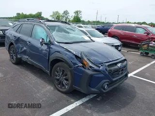 2025 Subaru Outback Onyx z VIN 4S4BTALC2S3195785, wystawiony jako IAAI lot #42202055 z przebiegiem 2 059 mil mil oraz . Historia ofert i sprzedaży dostępna na DreamBid. Obrazek 1.
