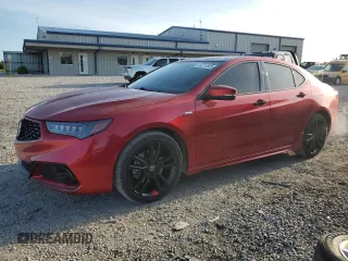 2020 Acura TLX Advance with VIN 19UUB3F80LY000131, listed as a Copart auction lot 54219505 with 45,821 mi miles and Salvage title. Bid and sale history available at DreamBid. Image 1.