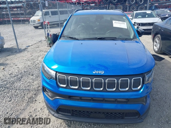2022 Jeep Compass Latitude with VIN 3C4NJCBB6NT229148, listed as a IAAI auction lot 42342559 with 26,915 mi miles and . Bid and sale history available at DreamBid. Image 12.