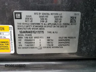 2014 Buick Enclave Convenience with VIN 5GAKRAKD7EJ172775, listed as a Copart auction lot 42168875 with 144,763 mi miles and Salvage Title. Bid and sale history available at carsss.com. Image 15.