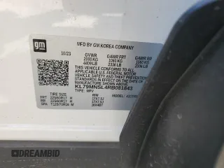 2024 Chevrolet TrailBlazer LS with VIN KL79MNSL4RB081843, listed as a Copart auction lot 72981984 with 9,332 mi miles and Salvage Title. Bid and sale history available at DreamBid. Image 13.