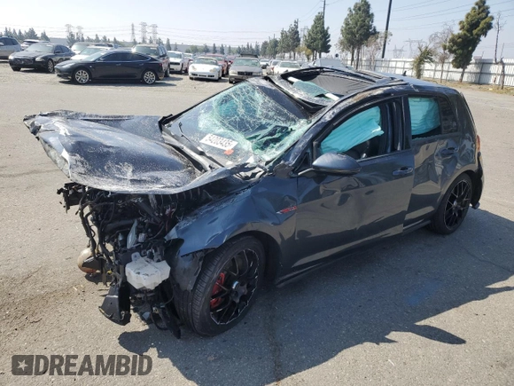 2019 Volkswagen GTI S z VIN 3VW6T7AU1KM014286, wystawiony jako Copart lot #54203435 z przebiegiem Nie podano mil oraz Szkoda całkowita • Salvage title. Historia ofert i sprzedaży dostępna na DreamBid. Obrazek 1.