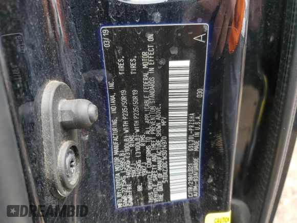 2019 Toyota Sienna SE with VIN 5TDXZ3DC1KS014970, listed as a Copart auction lot 55751445 with 168,028 mi miles and Salvage title. Bid and sale history available at DreamBid. Image 13.