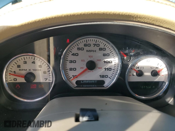 2004 Ford F-150 XLT with VIN 1FTPW14564KD48016, listed as a Copart auction lot 43456605 with 201,164 mi miles and Non Repairable. Bid and sale history available at carsss.com. Image 9.