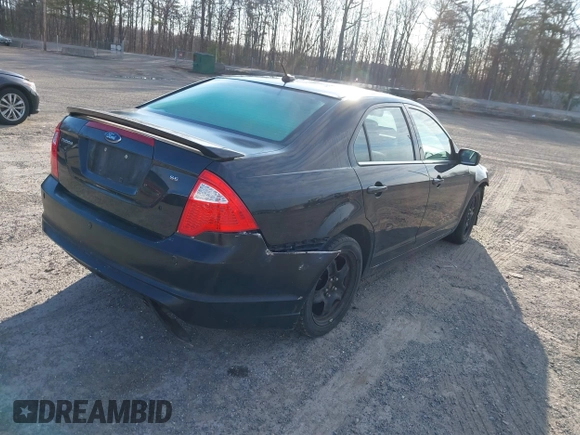 2010 Ford Fusion SE with VIN 3FAHP0HAIAR255551, listed as a IAAI auction lot 41854601 with 1 mi miles. Bid and sale history available at carsss.com. Image 4.