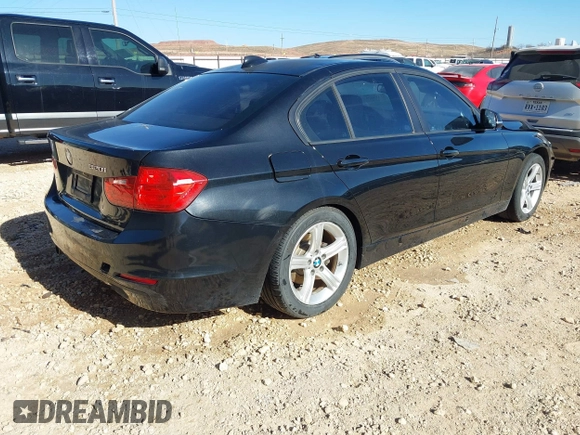 2013 BMW 3 Series 320i with VIN WBA3B1C50DF461591, listed as a IAAI auction lot 41505029 with 1 mi miles. Bid and sale history available at carsss.com. Image 4.